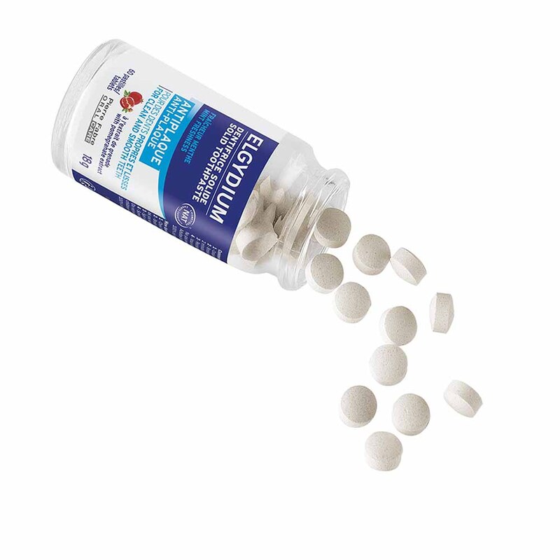 ELGYDIUM - ANTI-PLAQUE Solid Οδοντόκρεμα σε ταμπλέτα - 60tabs
